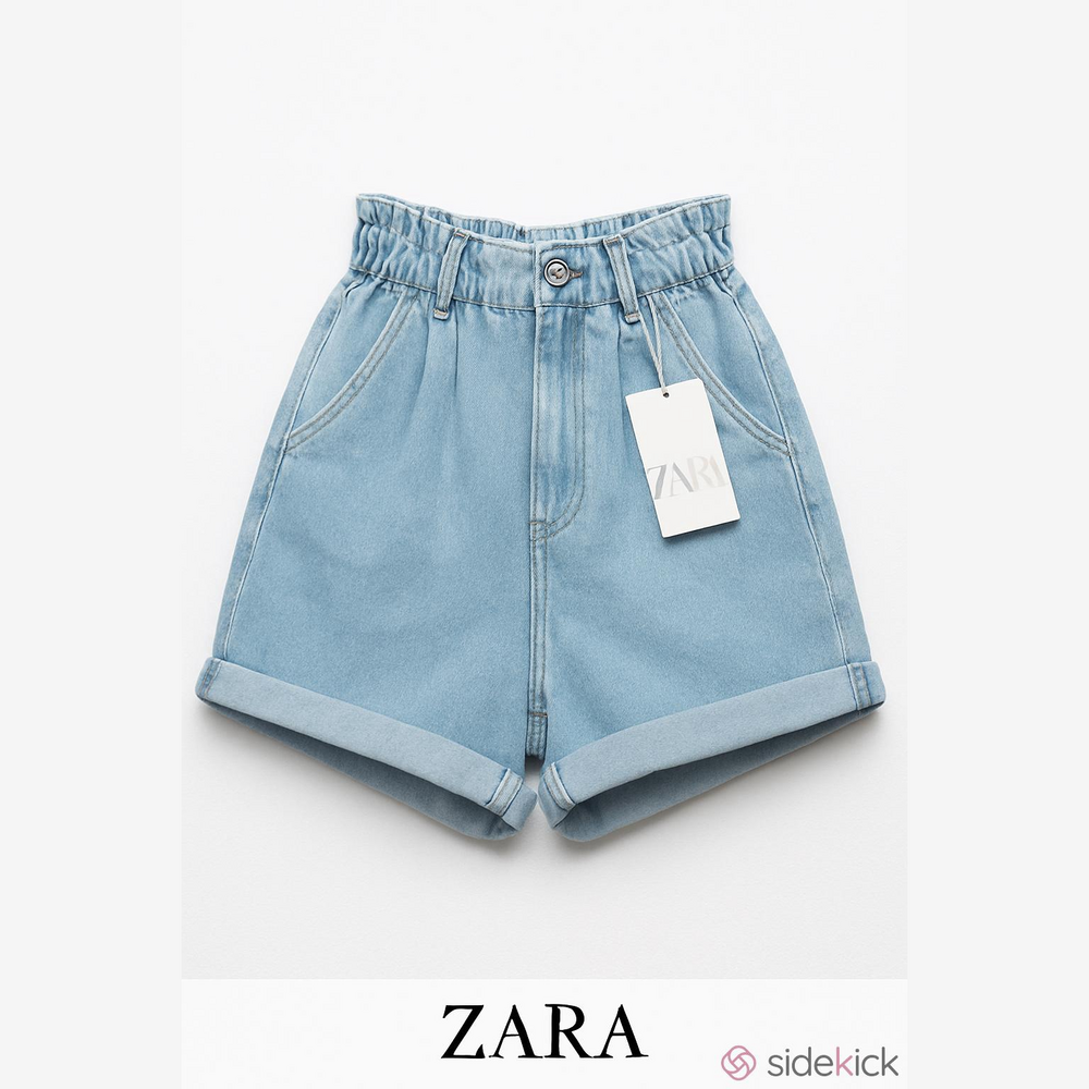 Zara High Rise Denim Shorts - Picture 4 of 4